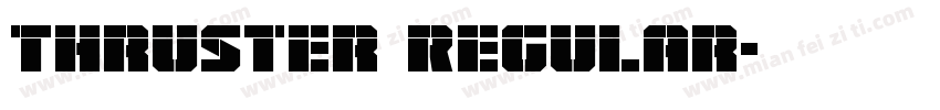 Thruster Regular字体转换